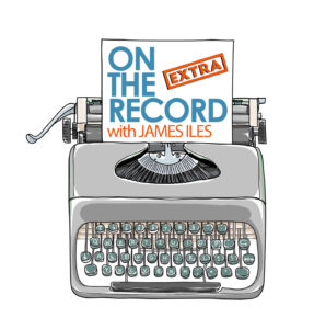 On the record logo with typewriter extra 1